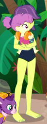 Size: 211x557 | Tagged: safe, screencap, victoria, water lily (g4), equestria girls, equestria girls specials, g4, my little pony equestria girls: better together, my little pony equestria girls: spring breakdown, barefoot, child, clothes, cropped, feet, female, mother and daughter, swimsuit, toddler