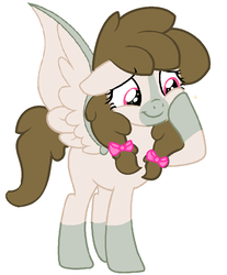 Size: 775x938 | Tagged: safe, artist:piñita, oc, oc:midnight stalker, pony, bow, hair bow, simple background, vector, white background