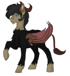 Size: 1640x1784 | Tagged: safe, artist:piñita, oc, oc only, demon, pony, raba-pony, simple background, vector, white background