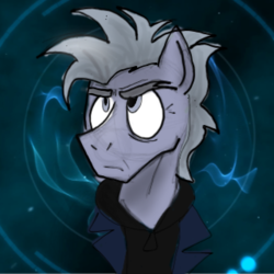 Size: 320x320 | Tagged: source needed, safe, artist:ivoryspark, doctor whooves, time turner, earth pony, pony, g4, bust, clothes, doctor who, elderly, eyebrows, gray mane, hoodie, old, peter capaldi, peter clopaldi, ponified, rocktor whooves, rocktorwhooves, solo, the doctor, tumblr:ask rocktor whooves, twelfth doctor, wrinkles