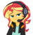 Size: 3984x4221 | Tagged: safe, artist:razoredge2312, sunset shimmer, equestria girls, g4, game stream, my little pony equestria girls: better together, absurd resolution, cute, female, gamer sunset, headphones, headset, lidded eyes, shimmerbetes, simple background, smiling, solo, transparent background, vector