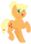 Size: 552x757 | Tagged: safe, artist:tragedy-kaz, applejack, earth pony, pony, g4, alternate hairstyle, colored pupils, cute, ear fluff, eye clipping through hair, female, hatless, jackabetes, mare, missing accessory, open mouth, simple background, solo, transparent background