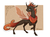 Size: 2117x1568 | Tagged: safe, artist:marbola, oc, oc only, changeling, changeling oc, orange changeling, raised hoof, solo