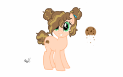 Size: 1280x800 | Tagged: safe, artist:animefreak2282, oc, oc only, oc:cookie crumble (animefreak2282), pony, base used, female, offspring, parent:cheese sandwich, parent:pinkie pie, parents:cheesepie, solo