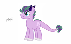 Size: 1280x800 | Tagged: safe, artist:animefreak2282, oc, oc only, dracony, hybrid, base used, interspecies offspring, male, offspring, parent:rarity, parent:spike, parents:sparity, solo