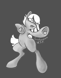 Size: 558x720 | Tagged: safe, artist:luohanpone, limestone pie, earth pony, pony, g4, angry, armpits, female, fighting stance, mare, solo, wip
