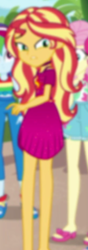 Size: 327x927 | Tagged: safe, screencap, fluttershy, pinkie pie, rainbow dash, sunset shimmer, equestria girls, equestria girls specials, g4, my little pony equestria girls: better together, my little pony equestria girls: spring breakdown, cropped, female, solo focus
