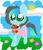 Size: 3496x4032 | Tagged: safe, artist:kittyrosie, oc, oc only, oc:kiru, pony, basket, bow, clothes, cookie, cute, dress, food, heart, ocbetes, solo