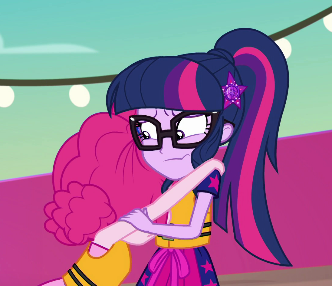 2024284 - safe, screencap, pinkie pie, sci-twi, twilight sparkle, equestria  girls, equestria girls specials, g4, my little pony equestria girls: better  together, my little pony equestria girls: spring breakdown, cropped,  female, geode