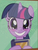 Size: 501x657 | Tagged: safe, screencap, twilight sparkle, pony, unicorn, g4, the point of no return, adorkable, blushing, book, bookhorse, cropped, cute, dork, female, grin, happy, hoof hold, looking at you, mare, photo, picture, picture frame, smiling, solo, squee, starry eyes, twiabetes, unicorn twilight, wingding eyes