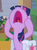 Size: 796x1080 | Tagged: safe, screencap, twilight sparkle, alicorn, pony, g4, the point of no return, aaugh!, annoyed, cropped, frustrated, head in hooves, looking up, mawshot, open mouth, reaction image, saddle bag, screaming, silver stable community, tongue out, twilight sparkle (alicorn), twilighting, uvula