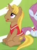 Size: 140x190 | Tagged: safe, screencap, lipstick vanity, pony, unicorn, buckball season, g4, background pony, clothes, cropped, jersey, male, picture for breezies, sitting, solo focus, stallion, unnamed character, unnamed pony