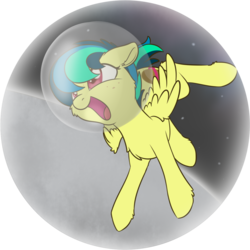 Size: 1151x1151 | Tagged: safe, artist:dusthiel, oc, oc only, oc:apogee, pegasus, pony, atg 2018, chest fluff, cute, diageetes, ear fluff, leg fluff, newbie artist training grounds, ocbetes, open mouth, simple background, solo, space, space helmet, transparent background, wing fluff