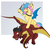 Size: 3600x3543 | Tagged: safe, artist:scruffasus, oc, oc only, oc:phyra, bat pony, dragon, pony, bat pony oc, dragon oc, flying, high res, knife, ponies riding dragons, riding