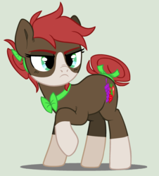 Size: 1924x2128 | Tagged: dead source, safe, artist:grumppanda, oc, oc only, oc:alizarin fruits, earth pony, pony, female, mare, simple background, solo