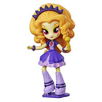 Size: 200x200 | Tagged: safe, adagio dazzle, equestria girls, rainbow rocks, boots, clothes, dazzling, doll, equestria girls minis, female, gold, gold hair, gold microphone, irl, microphone, minis, photo, shoes, skirt, style, toy