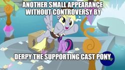 Size: 888x499 | Tagged: safe, edit, edited screencap, screencap, derpy hooves, spike, twilight sparkle, alicorn, dragon, pegasus, pony, g4, the point of no return, butt, caption, female, image macro, letter, male, mare, meme, package, plot, text, twibutt, twilight sparkle (alicorn), winged spike, wings