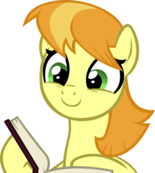 Size: 4425x4929 | Tagged: safe, artist:ironm17, teddie safari, earth pony, pony, g4, the point of no return, book, female, reading, simple background, smiling, solo, transparent background, vector