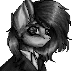 Size: 254x250 | Tagged: safe, artist:uglypartyhat, oc, oc only, oc:connor, earth pony, pony, bust, clothes, necktie, photo, portrait, simple background, suit, traditional art, transparent background