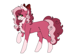 Size: 1023x796 | Tagged: safe, artist:uglypartyhat, oc, oc only, oc:apple mary, pony, chest fluff, fluffy, simple background, solo, tongue out, transparent background