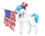 Size: 2500x2000 | Tagged: safe, artist:uglypartyhat, oc, oc only, pony, 4th of july, american flag, american independence day, bow, chest fluff, hat, high res, holiday, mouth hold, photo, simple background, solo, top hat, traditional art, transparent background, united states