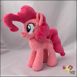 Size: 900x900 | Tagged: safe, artist:ketika, pinkie pie, earth pony, pony, g4, craft, cute, irl, minky, photo, plushie, solo