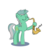 Size: 1000x1000 | Tagged: safe, artist:hardbrony, lyra heartstrings, pony, g4, eyes closed, female, hoof hold, music notes, musical instrument, saxophone, simple background, solo, sticker, transparent background