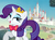 Size: 3376x2520 | Tagged: safe, artist:disneymarvel96, rarity, pony, g4, bowtie, castle, crown, disney, disney princess, high res, jewelry, princess aurora, regalia, sleeping beauty, solo, tiara