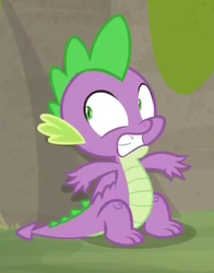 Size: 371x473 | Tagged: safe, screencap, spike, dragon, g4, the point of no return, claws, cropped, male, tail, toes, winged spike, wings