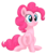 Size: 3997x4549 | Tagged: safe, artist:mirrorcrescent, pinkie pie, earth pony, pony, g4, cute, diapinkes, female, mare, simple background, sitting, solo, transparent background