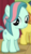 Size: 176x300 | Tagged: safe, screencap, beat cat, bubblegum star, earth pony, pony, g4, made in manehattan, background pony, cropped, female, filly, foal, solo focus