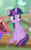 Size: 369x595 | Tagged: safe, screencap, twilight sparkle, alicorn, pony, g4, the point of no return, animation error, book, cropped, cute, female, levitation, log, magic, sitting, smiling, solo focus, telekinesis, twiabetes, twilight sparkle (alicorn)