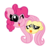 Size: 1500x1500 | Tagged: safe, artist:amethystcutey, fluttershy, pinkie pie, earth pony, pegasus, pony, g4, :p, cute, diapinkes, duo, duo female, female, head only, looking at you, mare, one eye closed, open mouth, shyabetes, simple background, tongue out, transparent background, wink