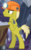 Size: 440x715 | Tagged: safe, screencap, gold digger (g4), earth pony, pony, g4, the point of no return, background pony, bipedal, bipedal leaning, blank flank, cropped, helmet, leaning, male, minecart, miner, mining helmet, solo, stallion