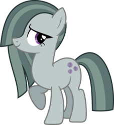 Size: 3306x3638 | Tagged: safe, artist:timelordomega, marble pie, earth pony, pony, g4, hearthbreakers, cute, female, hair over one eye, high res, hnnng, marblebetes, mare, raised hoof, simple background, smiling, solo, transparent background, vector