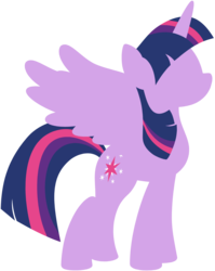 Size: 2388x3000 | Tagged: safe, artist:chachaxevaxjeffrey, twilight sparkle, alicorn, pony, g4, female, high res, hooves, horn, lineless, mare, minimalist, modern art, simple background, solo, spread wings, transparent background, twilight sparkle (alicorn), wings