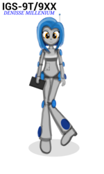Size: 1556x2600 | Tagged: safe, artist:wvdr220dr, oc, oc only, robot, equestria girls, g4, 1999, artificial intelligence, assistant, blue, female, lifeguard, metal, microchip, model, orange eyes, solo