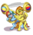 Size: 878x910 | Tagged: safe, artist:lupiarts, rainbow dash, spitfire, pegasus, pony, g4, beach ball, blowing, blowing fetish, blushing, cute, cutefire, dashabetes, eyes closed, inflatable, inflating, musical instrument, one eye closed, puffy cheeks, rainblow dash, simple background, sousaphone, transparent background, weird fetish, wink