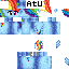 Size: 64x64 | Tagged: safe, artist:atu, rainbow dash, pony, g4, minecraft, minecraft skin, pixel art
