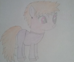 Size: 1934x1628 | Tagged: safe, artist:jerryakira80, oc, oc only, oc:isabella powell, pony, base used, clothes, ear piercing, earring, female, jewelry, mare, piercing, redesign, traditional art