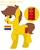 Size: 348x436 | Tagged: safe, artist:gaianknightalpha, artist:selenaede, artist:spidermanfan16, oc, oc:felix dangervest brickowski, base used, crossover, gay, gay pride flag, lego, magical gay spawn, male, offspring, parent:emmet brickowski, parent:rex dangervest, simple background, the lego movie, the lego movie 2: the second part, white background