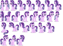 Size: 1851x1369 | Tagged: artist needed, source needed, safe, starlight glimmer, pony, unicorn, g4, angles, butt, female, front view, glimmer glutes, mare, model, plot, profile, rear view, reference sheet, simple background, solo, three quarter view, vector, white background