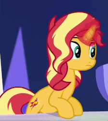 Size: 564x630 | Tagged: safe, screencap, sunset shimmer, pony, unicorn, equestria girls, equestria girls specials, g4, my little pony equestria girls: better together, my little pony equestria girls: spring breakdown, animated, cropped, eyeroll, female, magic, magic aura, solo