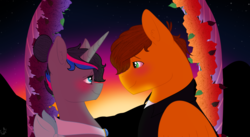 Size: 4456x2436 | Tagged: safe, artist:elliemagic, pony, clothes, dress, emmet brickowski, female, lego, male, marriage, ponified, shipping, straight, the lego movie, tuxedo, wedding, wedding dress, wyldstyle