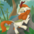 Size: 2500x2500 | Tagged: safe, artist:soctavia, autumn blaze, kirin, g4, my little pony: friendship is magic, sounds of silence, :p, awwtumn blaze, butt, cute, female, high res, plot, rock, silly, solo, tongue out, tree