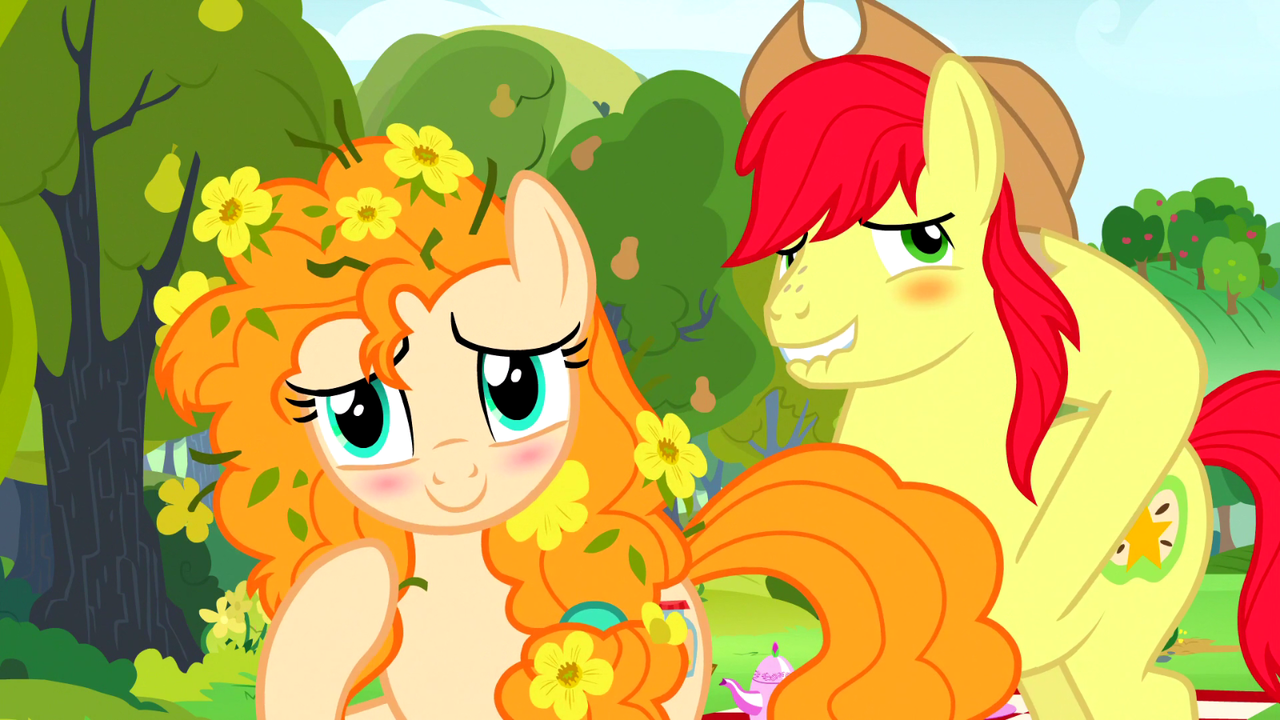 #2001701 - safe, screencap, bright mac, pear butter, pony, the perfect pear...