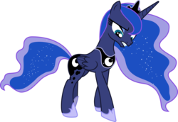 Size: 4362x3000 | Tagged: safe, artist:cloudy glow, princess luna, alicorn, pony, do princesses dream of magic sheep, g4, .ai available, female, mare, simple background, solo, transparent background, vector