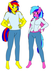 Size: 1039x1450 | Tagged: safe, artist:linedraweer, oc, oc:lightning chaser, oc:lovebug, anthro, anthro oc, bed, commission, female, male, shipping, straight, wings