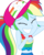 Size: 1440x1791 | Tagged: safe, artist:ilaria122, rainbow dash, equestria girls, equestria girls specials, g4, my little pony equestria girls: better together, my little pony equestria girls: spring breakdown, arm behind head, awkward, awkward smile, baseball cap, cap, clothes, cute, dashabetes, eyes closed, grin, hat, midriff, nervous, nervous smile, pants, ponytail, rainbow dash is best facemaker, simple background, sleeveless, smiling, tank top, transparent background