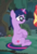 Size: 317x471 | Tagged: safe, screencap, sci-twi, sunset shimmer, twilight sparkle, pony, unicorn, equestria girls, equestria girls specials, g4, my little pony equestria girls: better together, my little pony equestria girls: spring breakdown, cropped, cute, equestria girls ponified, female, glasses, offscreen character, ponified, sitting, smiling, solo focus, twiabetes, unicorn sci-twi